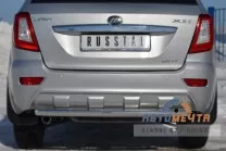 Защита заднего бампера для Lifan X60 d63 мм (дуга) Защита заднего бампера для Lifan X60 из нержавейки