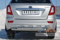 Защита заднего бампера для Lifan X60 d63/d63 мм (дуга) Защита заднего бампера для Lifan X60 из стали AISI-304