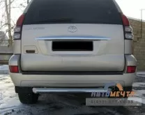 Защита заднего бампера на Land Cruiser, нерж.