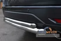 Защита заднего бампера для Toyota Land Cruiser 100, d63/42 мм (дуга) Защита заднего бампера на Toyota Land Cruiser