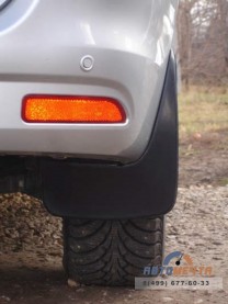 Широкие задние брызговики (2 шт) Рено Сандеро 2014 / Sandero Stepway-1