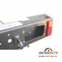 Задний силовой бампер УАЗ Хантер (Трофи без площадки лебедки, под калитки, Стандарт или Лифт +65)-3