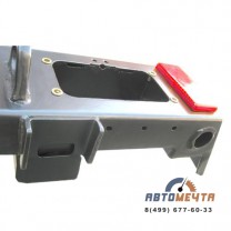 Задний силовой бампер УАЗ Хантер (Трофи без площадки лебедки, под калитки, Стандарт или Лифт +65)-4