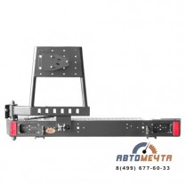 Задний силовой бампер УАЗ Хантер (Трофи без площадки лебедки, с левой калиткой, Стандарт или Лифт +65)-0