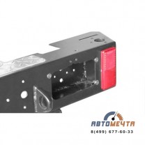 Задний силовой бампер УАЗ Хантер (Трофи без площадки лебедки, с левой калиткой, Стандарт или Лифт +65)-4