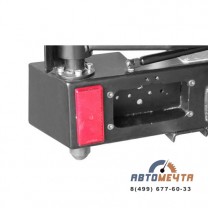 Задний силовой бампер УАЗ Хантер (Трофи без площадки лебедки, с левой калиткой, Стандарт или Лифт +65)-6