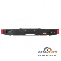 Задний силовой бампер УАЗ Хантер (Трофи с площадкой лебедки, под калитки, Стандарт или Лифт +65)-0