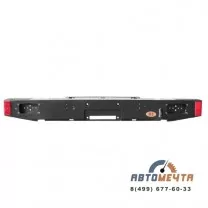 Задний силовой бампер УАЗ Хантер (Трофи с площадкой лебедки, под калитки, Стандарт или Лифт +65)