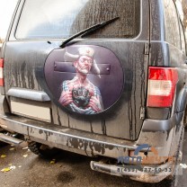 Заглушка запасного колеса УАЗ Патриот с винилографией -1