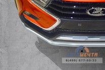 Защита переднего бампера одинарная 51 мм (НПС) LADA Веста SW Cross с 2017-3 Защита переднего бампера одинарная 51 мм (НПС) LADA Веста SW Cross с 2017-3