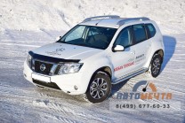 Защита порогов Эстонец 51 мм с алюм. площадкой (НПС) Рено Дастер 2012-2020 / Nissan Terrano с 2014--3