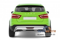 Защита заднего бампера 51 мм (НПС) LADA Веста SW Cross с 2017-2