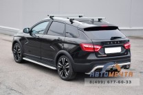 Защита заднего бампера 51 мм (НПС) LADA Веста SW Cross с 2017-3