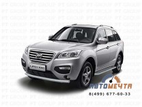 Защита переднего бампера одинарная 63 мм Lifan X60 2012-	-0
