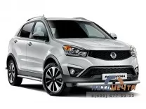 Защита переднего бампера одинарная 63 мм SSANG YONG ACTION 2013-	