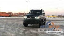 Защита переднего бампера УАЗ Патриот двойная труба 76/63 мм (ППК) 2014+-2
