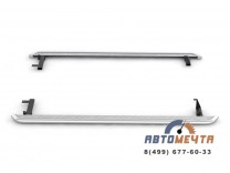 Защита порогов с алюминиевой площадкой НПС 51 мм для LADA Ларгус Cross 2015- -0