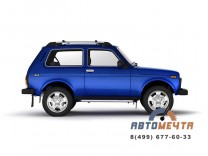 Защита порогов с алюм. площадкой 51 мм (НПС) LADA 