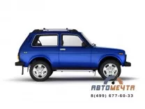 Защита порогов с алюм. площадкой 51 мм (НПС) LADA 