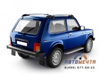 Защита порогов с алюм. площадкой 51 мм (НПС) LADA 