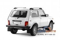 Защита порогов с накладками 76 мм LADA 