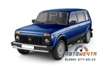 Защита порогов с накладками 76 мм LADA 