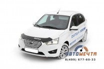 Накладка на решетку радиатора 10 мм для Datsun mi-DO Хэтчбек 2014-	-0