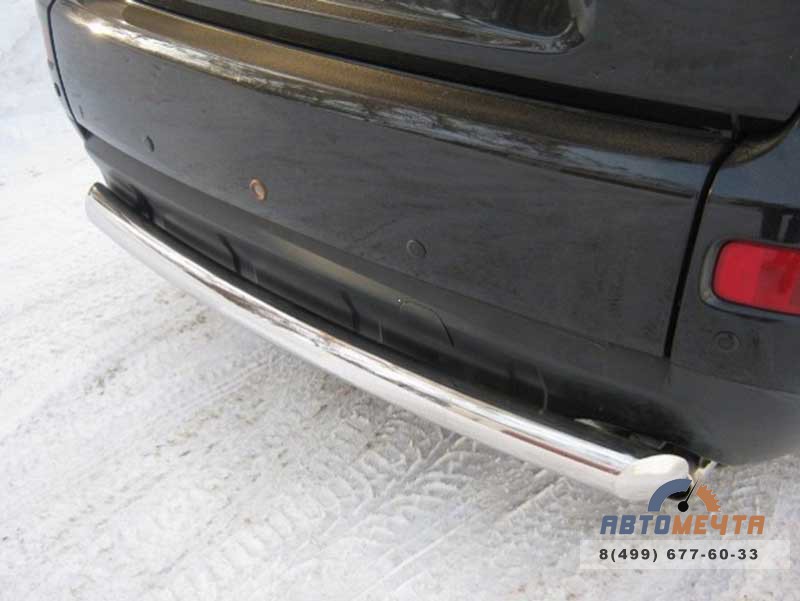 Защита заднего бампера для Mitsubishi Outlander XL 2007-2009, d76 мм (дуга) Защита заднего бампера Mitsubishi Outlander XL 07-09