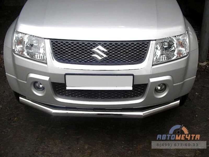 Защита переднего бампера для Suzuki Grand Vitara 3dr 05-07, d70 мм, (секции) Защита бампера передняя на Suzuki Grand Vitara до 07