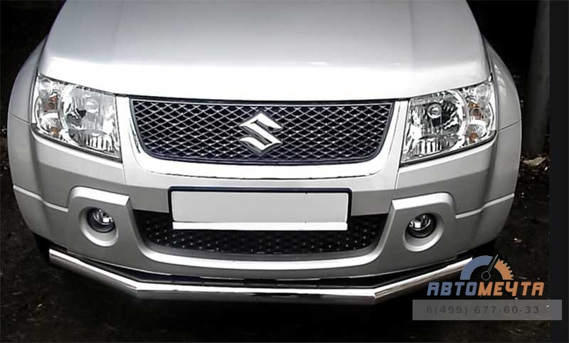 Защита переднего бампера для Suzuki Grand Vitara 5dr 05-07, d70 мм, (секции) Защита бампера передняя на Suzuki Grand Vitara 05-07