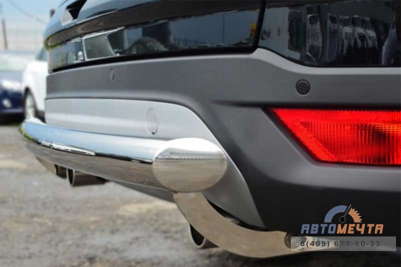 Защита заднего бампера для Ford Kuga 2013, d76 мм (дуга) Защита бампера задняя для Ford Kuga 2013